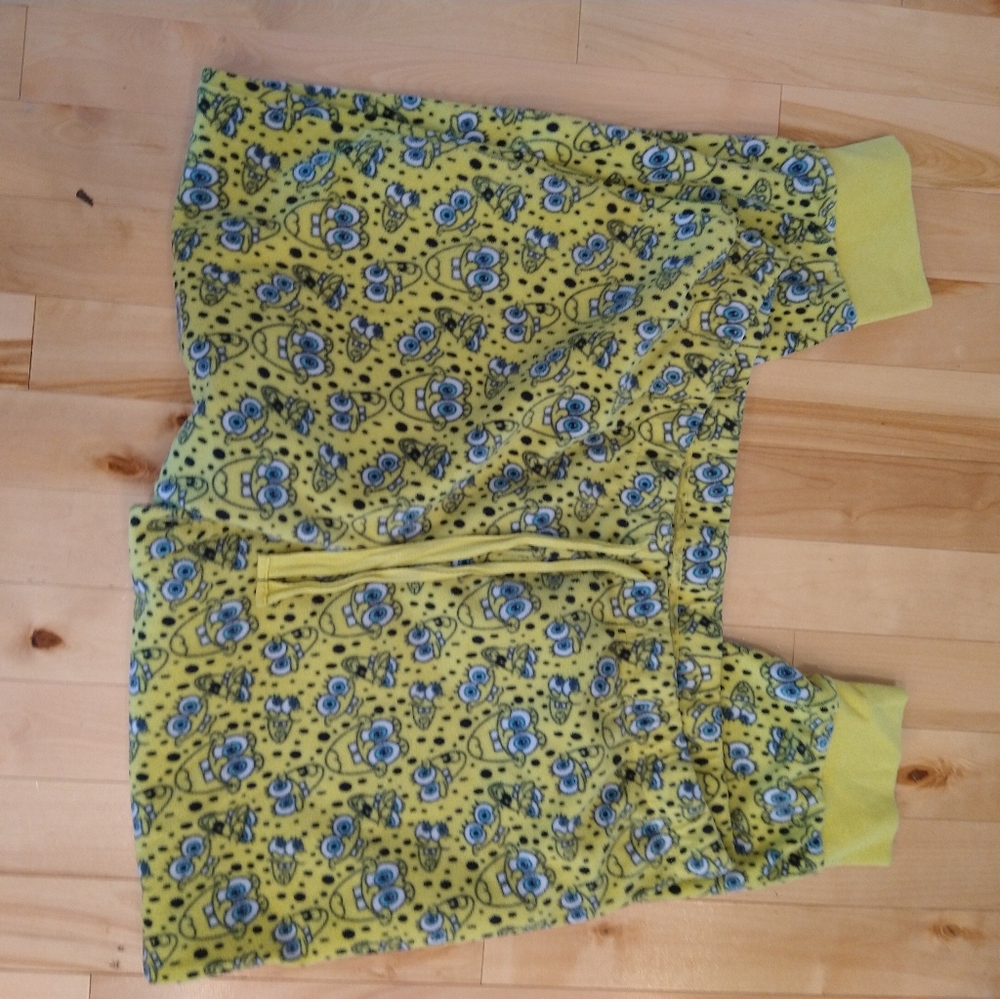 XXL yellow Spongebob fleece pj bottoms